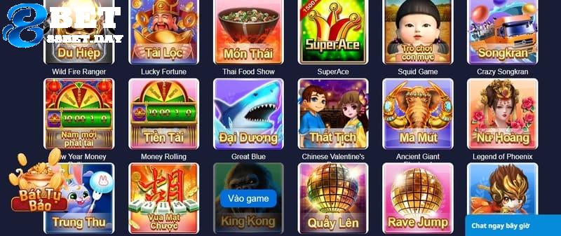 Chọn vào sảnh nổ hũ tại giao diện 88bet