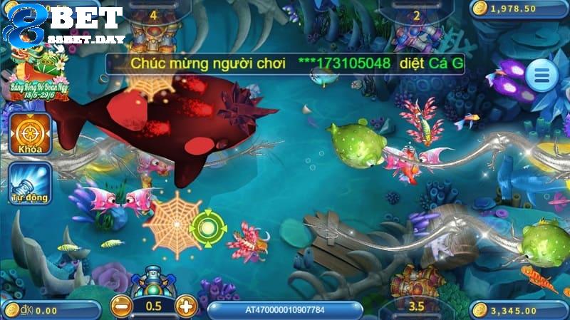 Vào giao diện chính của tựa game bắn cá vui vẻ và thử sức cùng nhiều xạ thủ