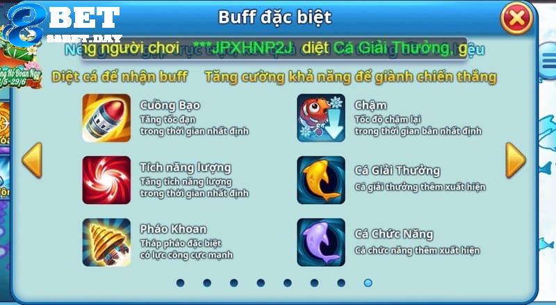 Đối với các buff đặc biệt, hãy tận dụng một cách tối đa